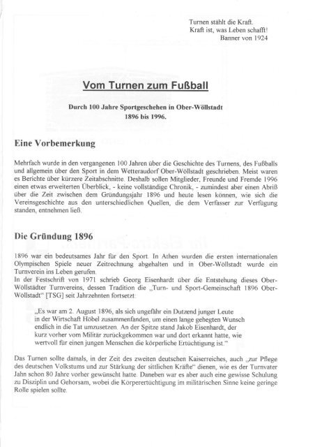 Geschichte der TSG (Schwerpunkt Fußball, 18MB PDF)
