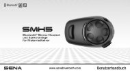 Benutzerhandbuch - Sena Bluetooth