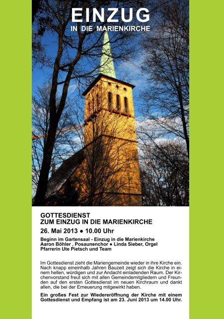 Gemeindebrief April/Mai 2013 - Ev. Marienkirche in Frankfurt ...