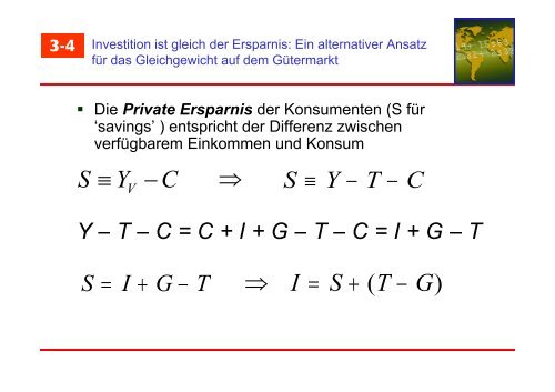 1. Der Gütermarkt in der kurzen Frist