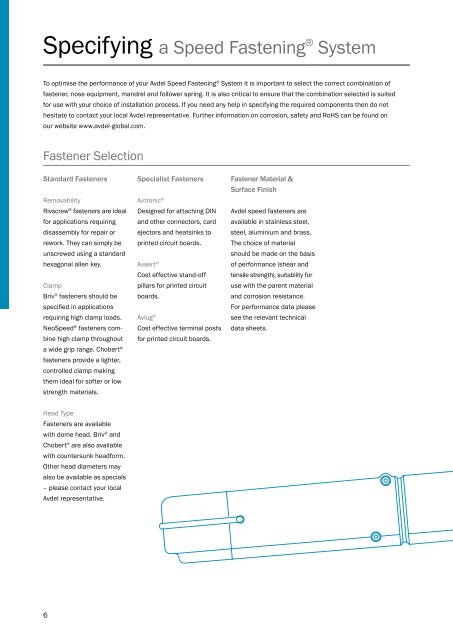 Avdel Speed Rivet - Technology Components Southwest