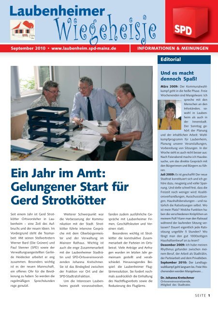 Ausgabe September 2010 - SPD Mainz