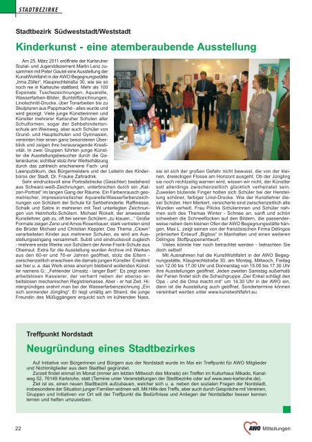 AWO Mitteilungen Ausgabe Juli 2011 - AWO Karlsruhe