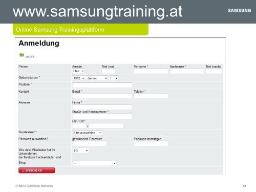 Samsung Training