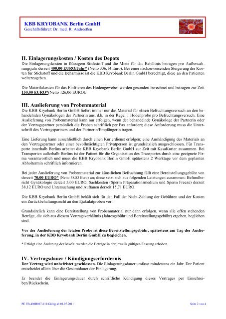 KBB KRYOBANK Berlin GmbH