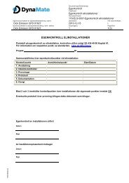 Technical Regulations For Machinery And Production Dynamate Ab