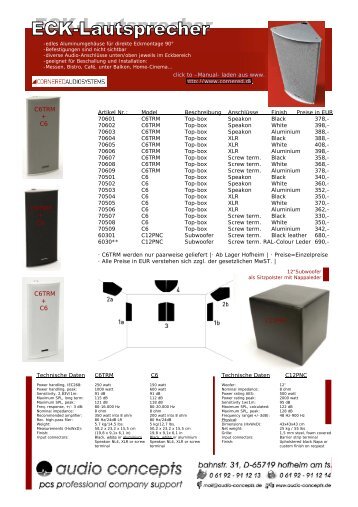 C6TRM + C6 C6TRM + C6 C6TRM + C6 - audio concepts