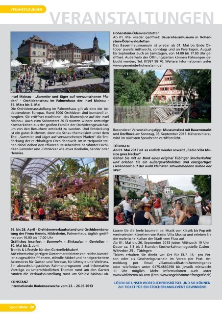 Ausgabe 1/13 PDF herunterladen - Servicehaus Sonnenhalde