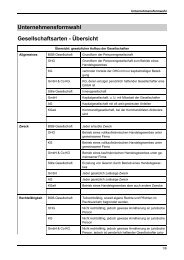 Unternehmen - Übersicht Unternehmensformen - Fmueller-stb.de