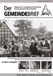 Der GEMEINDEBRIEF - Stadtkirche Bad Salzuflen