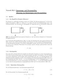 Versuch B2/1: Spannungs- und Stromquellen, Messung von ...