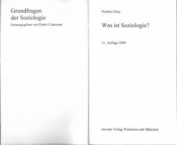 Grundfragen der Soziologie Was ist Soziologie?