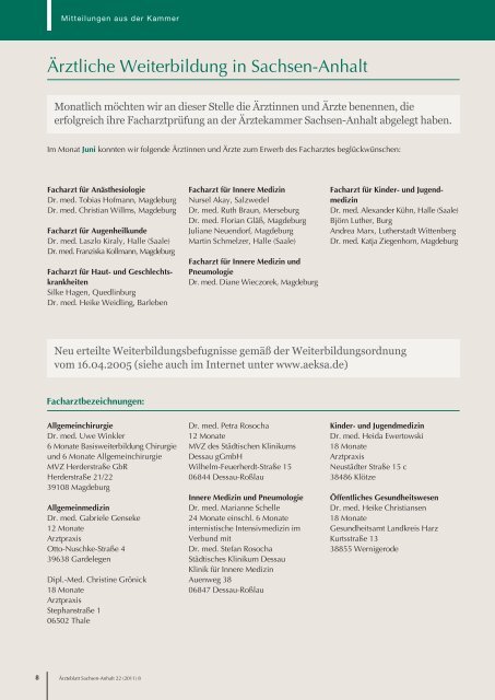 Als PDF-Datei herunterladen - Ärzteblatt Sachsen-Anhalt