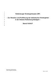 Rottenburger Kindergartenplan (RP) – Zur Situation und Profilierung ...
