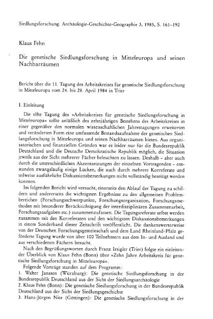 Methodische und konzeptionelle Weiterentwicklungen in der ...