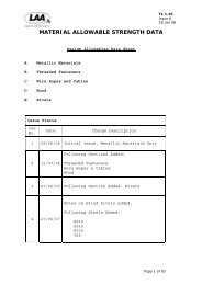 material allowable strength data - the Light Aircraft Association