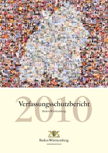 Verfassungsschutzbericht 2010 - Baden-Württemberg