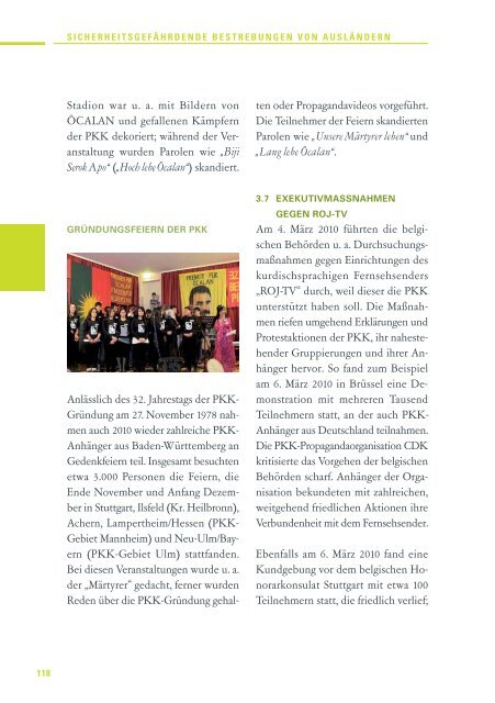 Verfassungsschutzbericht 2010 - Baden-Württemberg