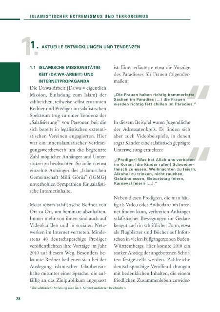 Verfassungsschutzbericht 2010 - Baden-Württemberg