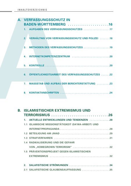 Verfassungsschutzbericht 2010 - Baden-Württemberg