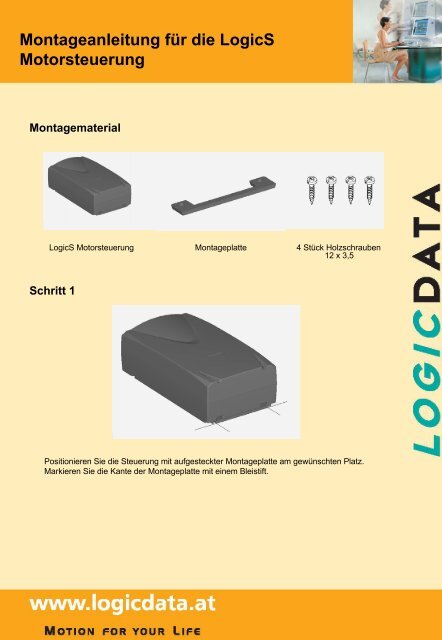 Montageanleitung für die LogicS Motorsteuerung - LOGICDATA