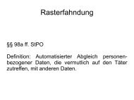 Rasterfahndung - Rechtsanwalt-schuetze.de
