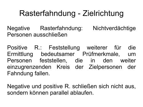 Rasterfahndung - Rechtsanwalt-schuetze.de