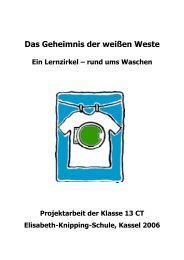 Lernzirkel Waschmittel - Elisabeth-Knipping-Schule