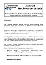Hochwasser-Merkblatt - Feuerwehr Riedlingen