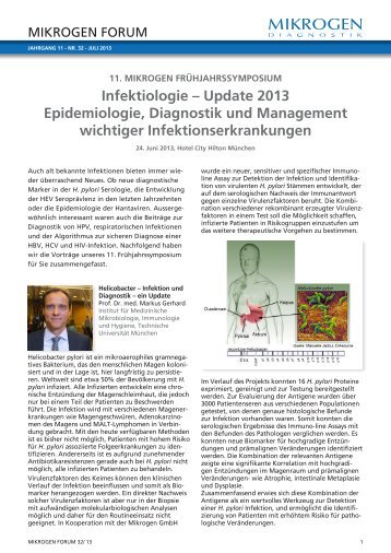 Pdf-Version des aktuellen MIKROGEN FORUMS