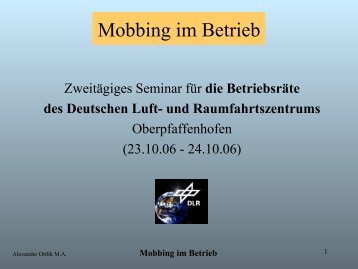 Mobbing im Betrieb - Trainer.de