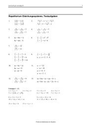 Repetitorium Gleichungssysteme, Textaufgaben, pdf - Mathpoint.ch