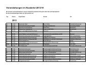 Veranstaltungskalender 2013/14 - Gemeinde Schmiedrued-Walde