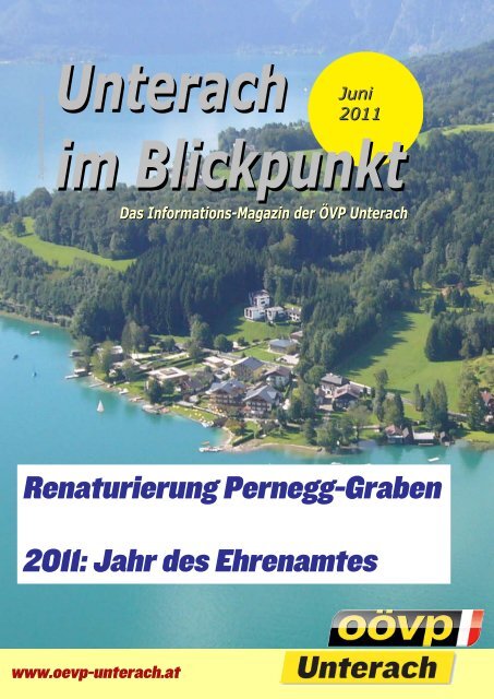 Ausgabe Juni 2011 - (ÖVP) Unterach am Attersee