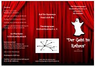 “Der Geist im Rathaus” - Theatergruppe Kirchenthumbach