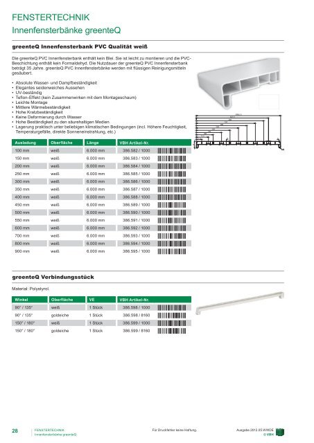 greenteQ Fenstertechnik 2012