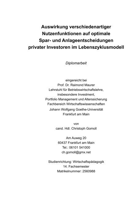 Diplomarbeit als PDF-Dokument