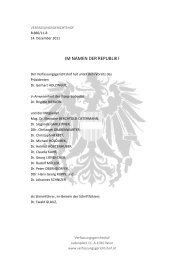 Entscheidung (254 KB) - Der Österreichische Verfassungsgerichtshof