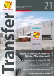World Distribution Center von Siemens med eingeweiht - Geis SDV