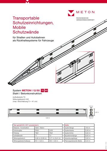 Transportable Schutzeinrichtungen, Mobile Schutzwände - METON ...