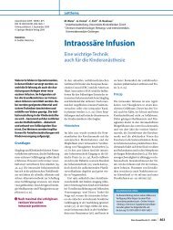 Intraossäre Infusion: eine wichtige Technik auch für die ... - EZ-IO