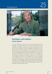 Forscherportrait: Verstehen und erklären – Renate Mayntz - MPIfG