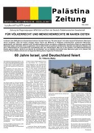 Palästina Zeitung - Deutsch-Palästinensische Gesellschaft
