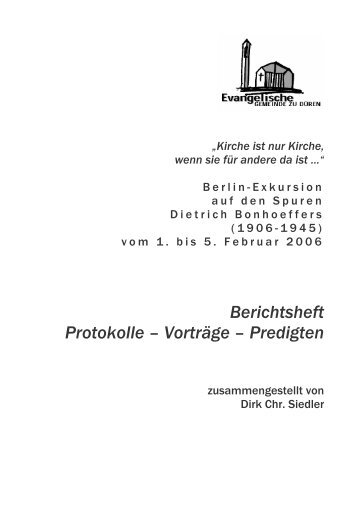 Berichtsheft 20060318 - dirk-siedler