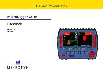 MikroDigger XC16 Handbok