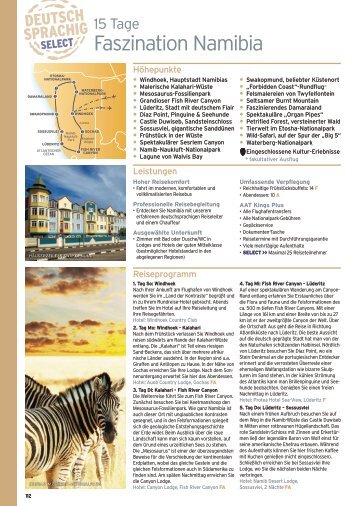 15 Tage Faszination Namibia - COCO Weltweit Reisen