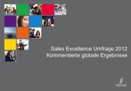 Sales Excellence Studie 2012 - mercuri.net - Mercuri International