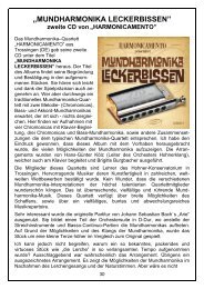Mundharmonika Leckerbissen - swissharpers.ch