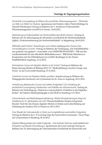 20130318_Vortrag.pdf - Kerstin Mayrberger