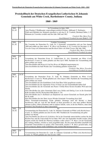 Protokollbuch der Deutschen Evangelischen Lutherischen St ...